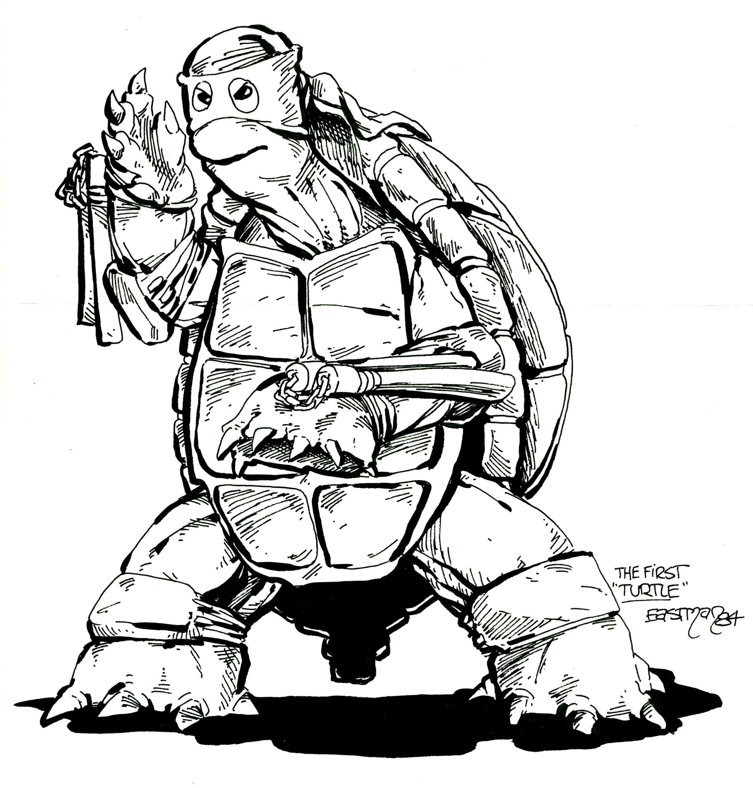 Kevin Eastman's First TMNT Design 1983_1984