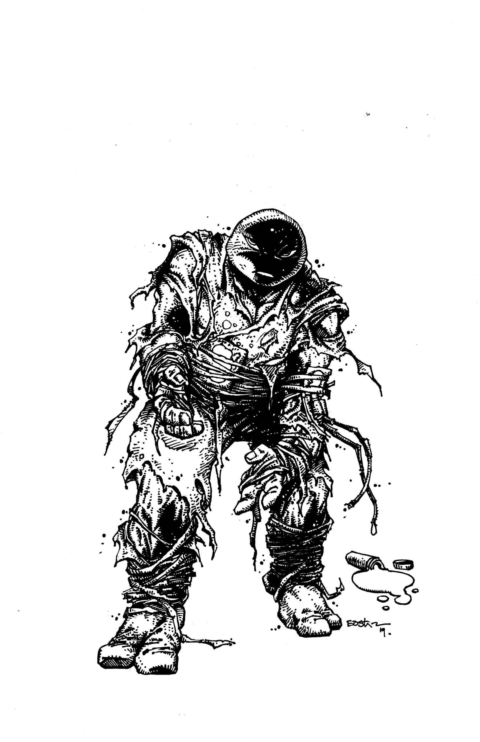 TMNT #95 2019 Birth of the Female TMNT Jennika Original Art Kevin Eastman Pen and Ink 11x17 $10k